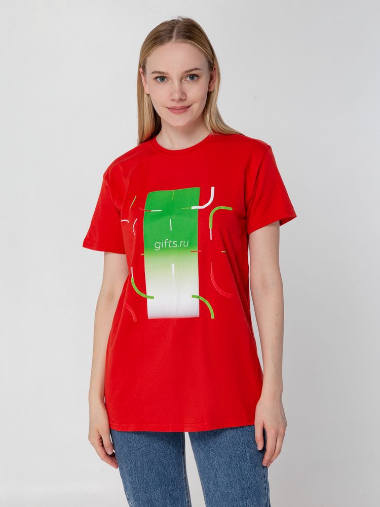 Футболка унисекс T-bolka 140, красная / Миниатюра WWW (1000)