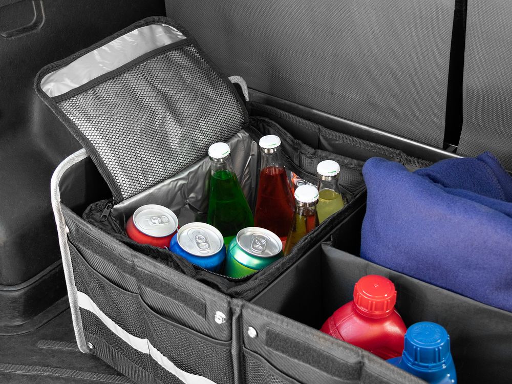 Органайзер в багажник с сумкой-холодильником Arranger, черный с серым / Миниатюра WWW (1000)
