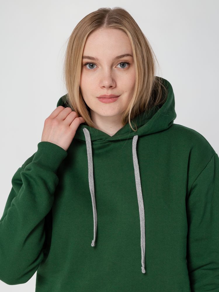 Толстовка с капюшоном Unit Kirenga Heavy, темно-зеленая / Миниатюра WWW (1000)