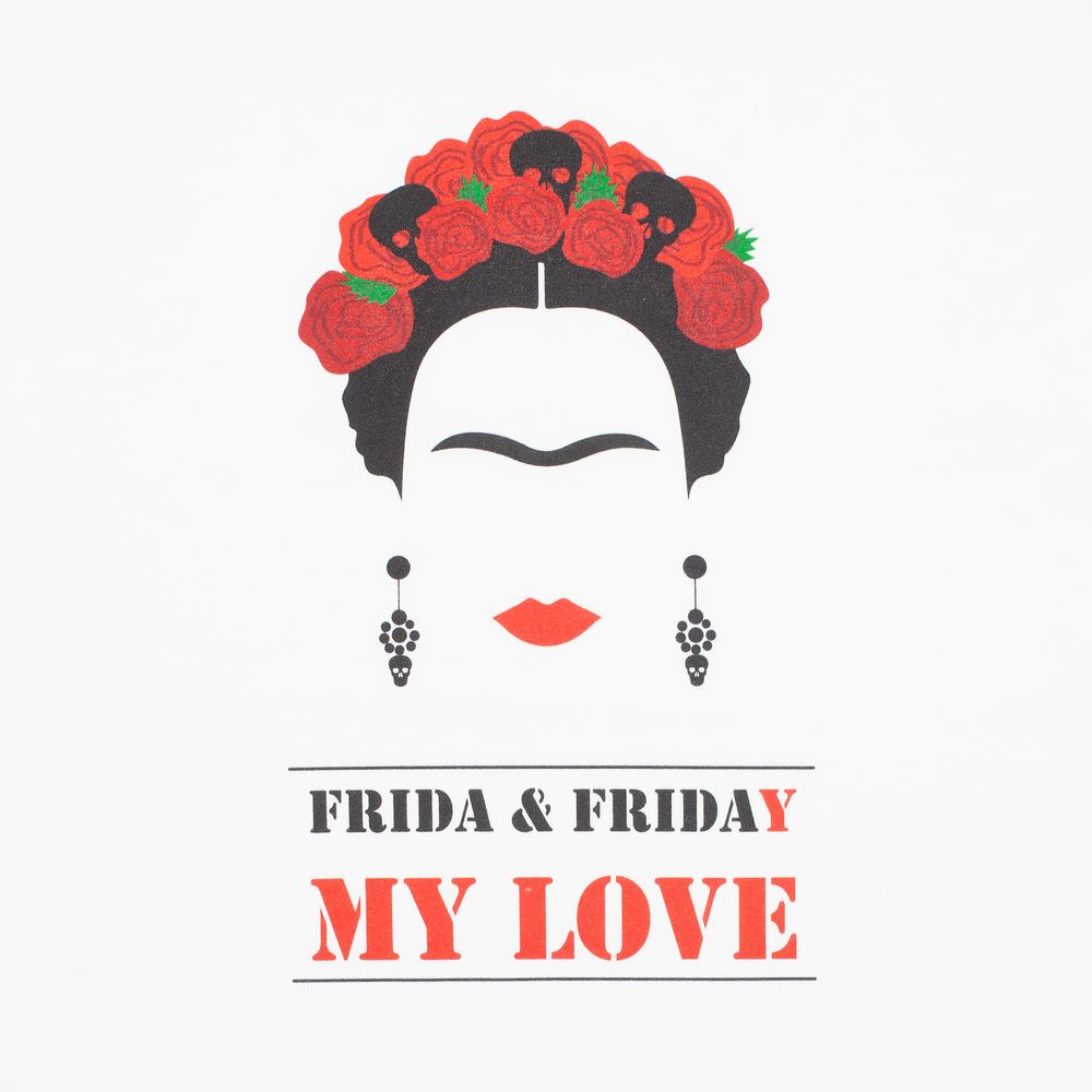 Футболка женская Frida & Friday, белая / Миниатюра WWW (1000)