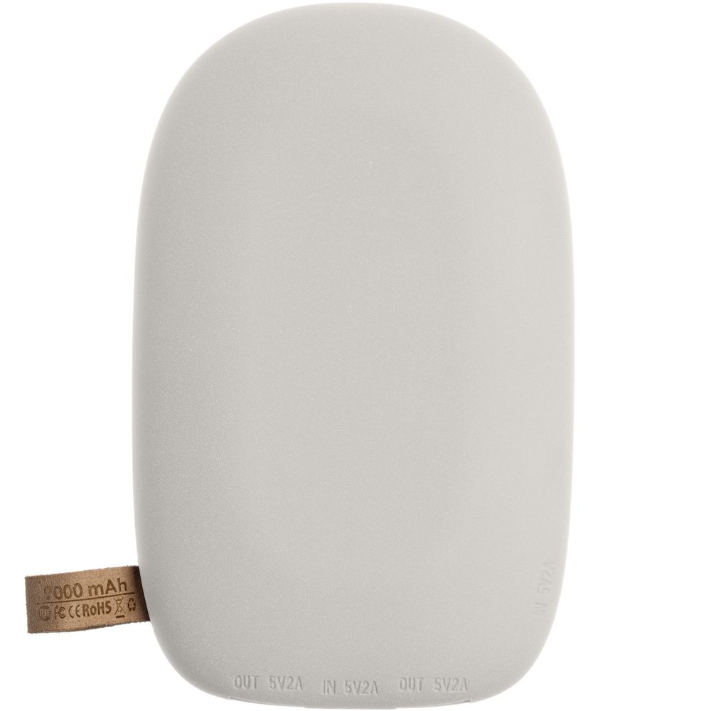 Аккумулятор с беспроводной зарядкой Pebble Wireless 9000 мАч, светло-серый / Миниатюра WWW (1000)