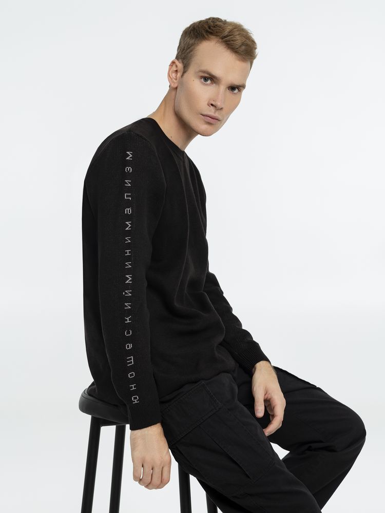 Джемпер «Юношеский минимализм», черный / Миниатюра WWW (1000)