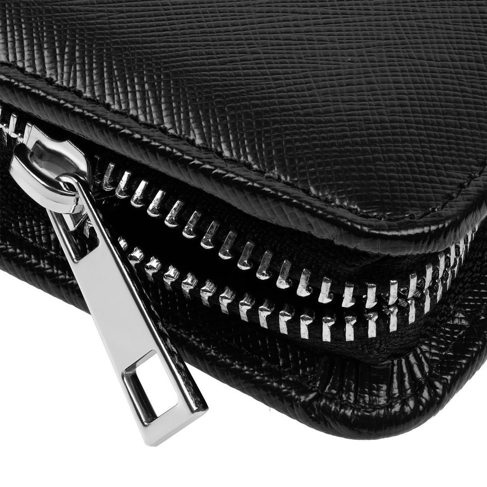 Папка для документов Linen, черная / Миниатюра WWW (1000)