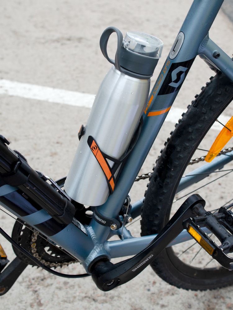 Спортивная бутылка для воды Korver, серебристая / Миниатюра WWW (1000)