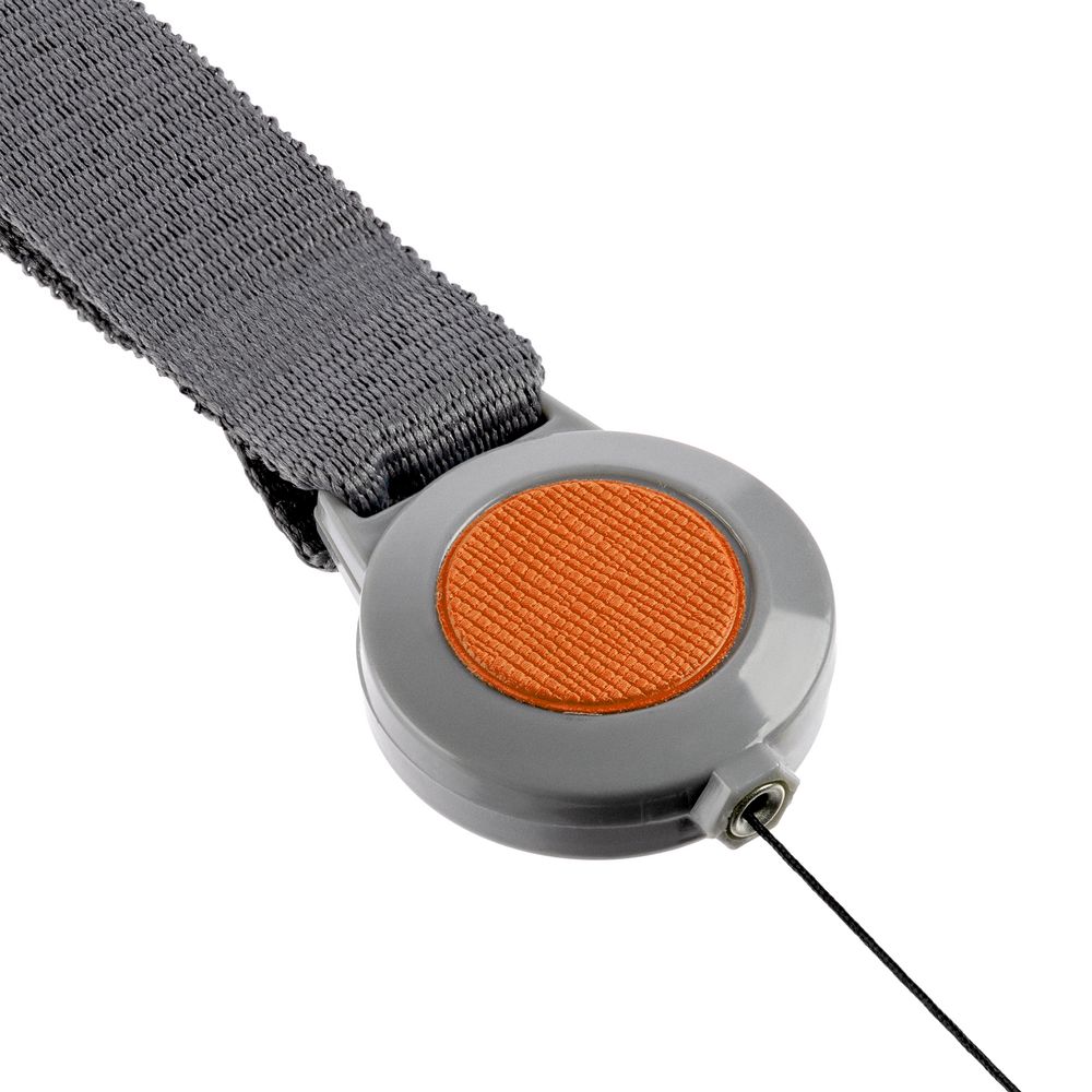 Чехол для карточки с лентой и ретрактором Devon, оранжевый / Миниатюра WWW (1000)