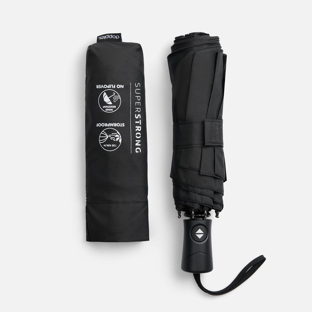 Складной зонт Fiber Magic Superstrong, черный / Миниатюра WWW (1000)