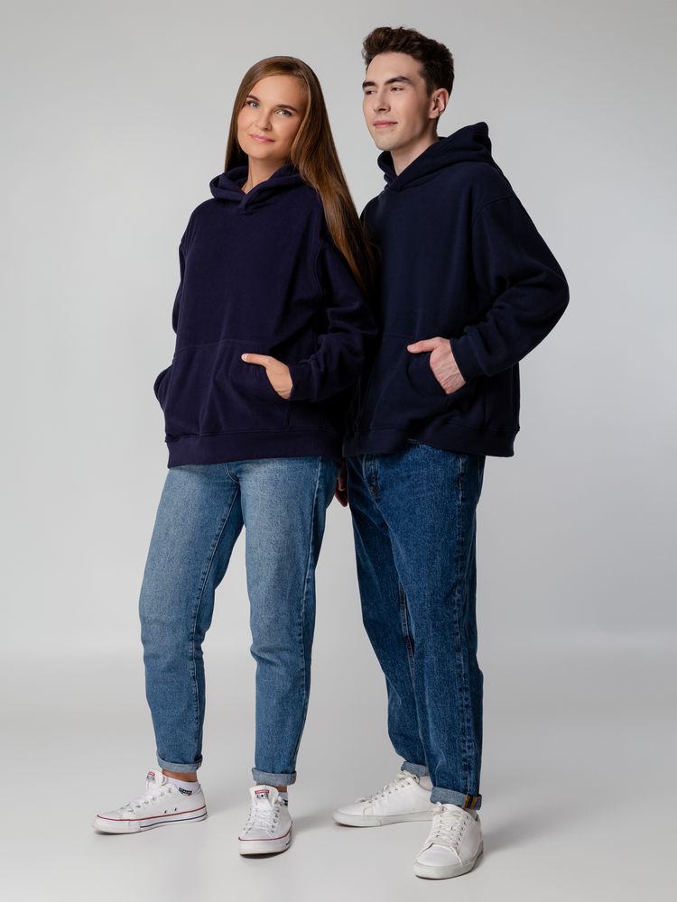 Худи флисовое унисекс Manakin, темно-синее / Миниатюра WWW (1000)