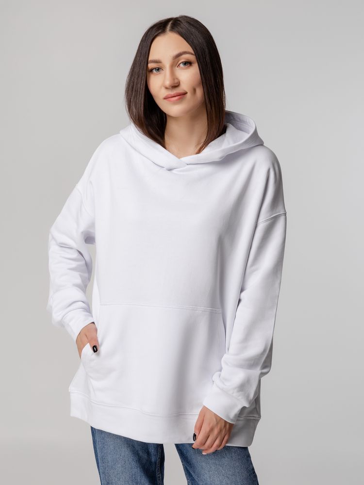 Худи оверсайз унисекс Outshine, белое / Миниатюра WWW (1000)