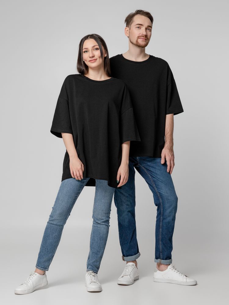 Футболка унисекс оверсайз Crosstown, черная / Миниатюра WWW (1000)