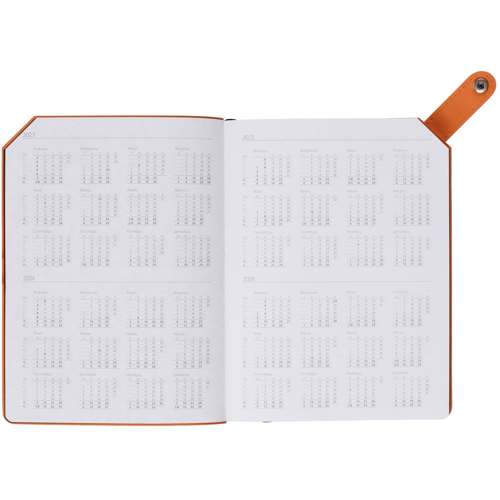 Ежедневник Angle, недатированный, оранжевый / Миниатюра WWW (1000)