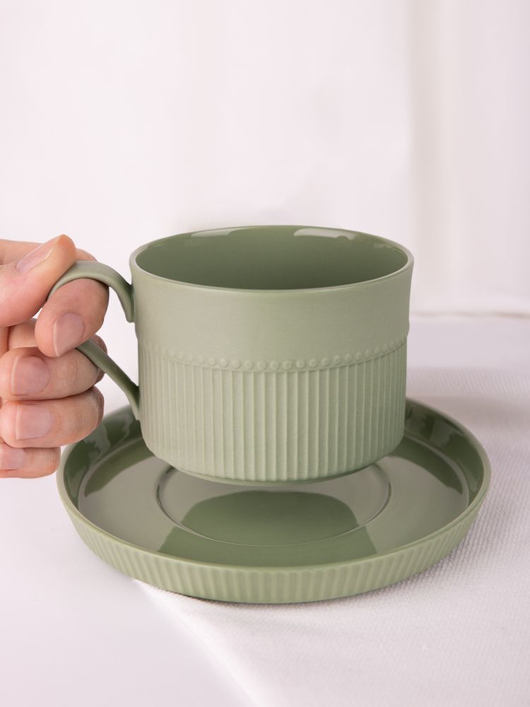 Чайная пара Pastello Moderno, зеленая / Миниатюра WWW (1000)