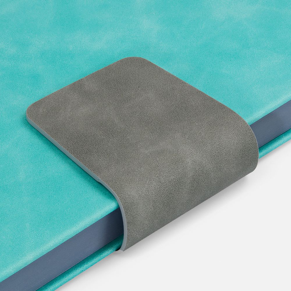 Ежедневник Grande Strap на заказ, датированный, бирюзовый / Миниатюра WWW (1000)