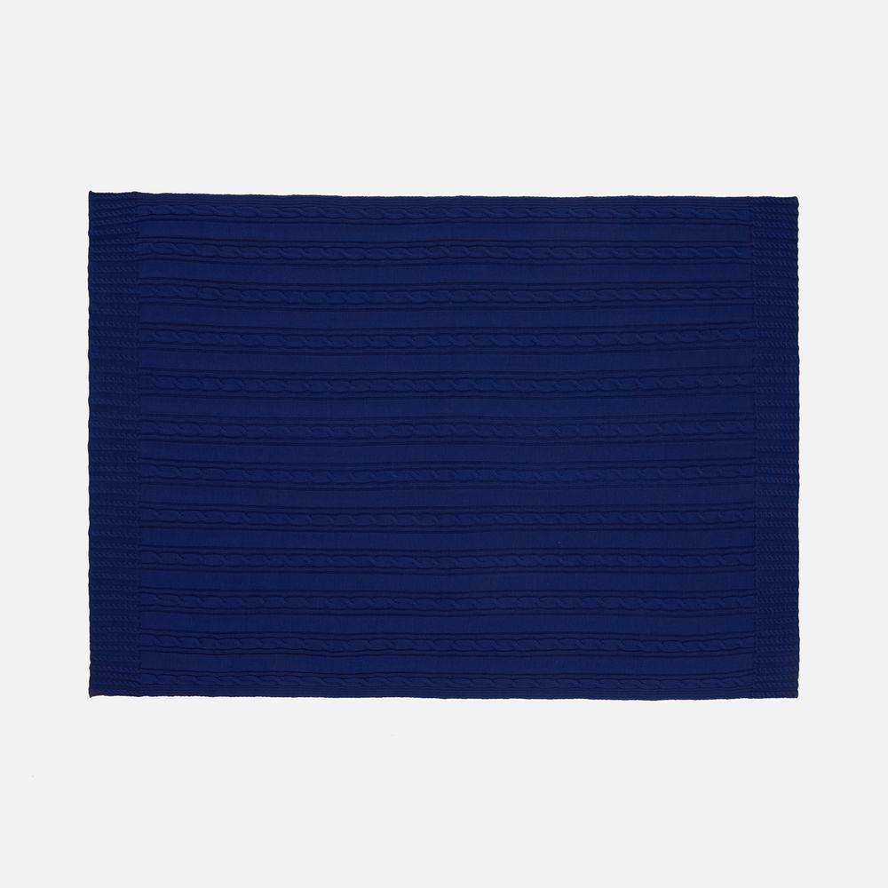 Плед Remitti, темно-синий (кобальт) / Миниатюра WWW (1000)