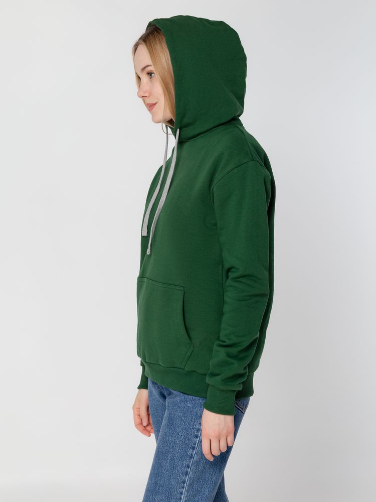 Толстовка с капюшоном Unit Kirenga Heavy, темно-зеленая / Миниатюра WWW (1000)