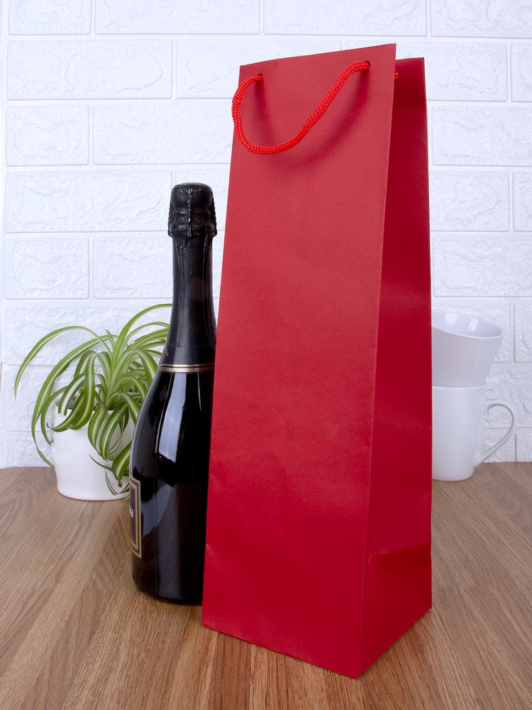 Пакет под бутылку Vindemia, красный / Миниатюра WWW (1000)