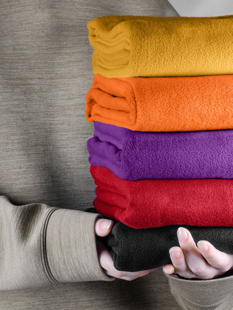 Флисовый плед Warm&Peace, желтый / Миниатюра WWW (1000)