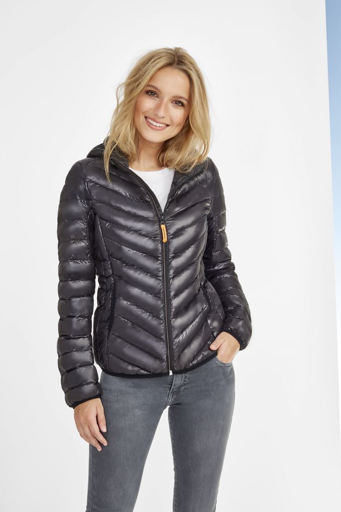 Куртка пуховая женская Ray Women, серая / Миниатюра WWW (1000)