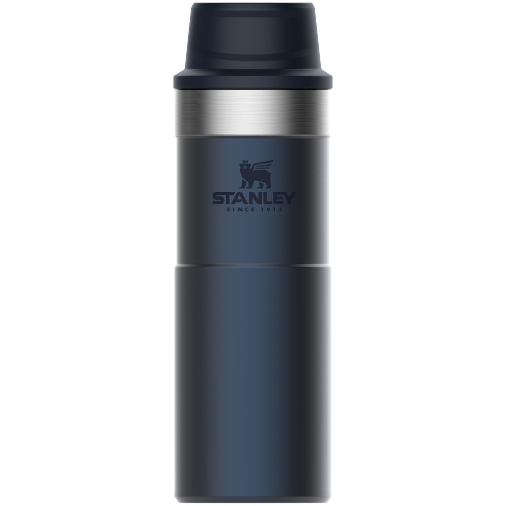 Термокружка Stanley Classic One Hand 2.0, большая, синяя / Миниатюра WWW (1000)