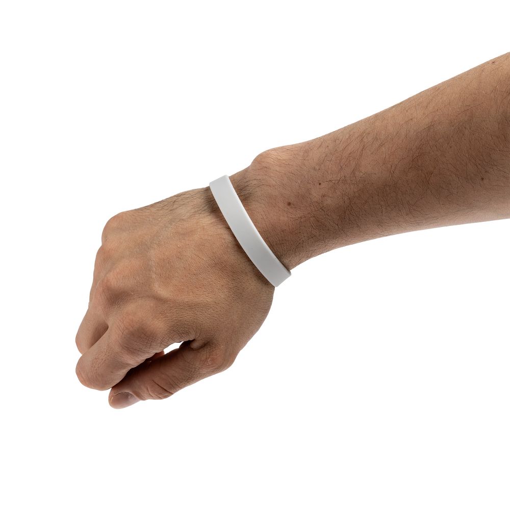 Силиконовый браслет Valley, белый / Миниатюра WWW (1000)