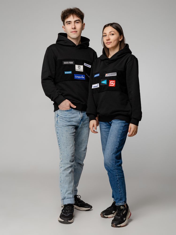 Худи унисекс Patch Catcher со вставкой из липучки, черное / Миниатюра WWW (1000)