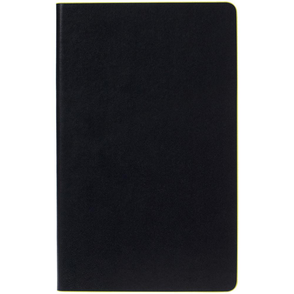 Ежедневник Trait, недатированный, черный с желтым / Миниатюра WWW (1000)