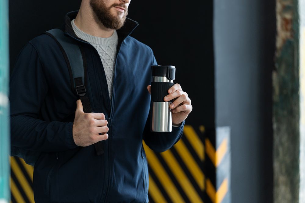 Термостакан Tralee XL, серебристый / Миниатюра WWW (1000)