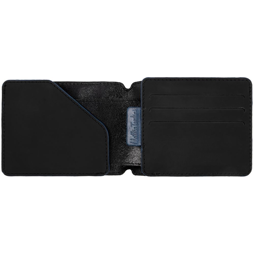 Портмоне Arrival, черное с синим / Миниатюра WWW (1000)