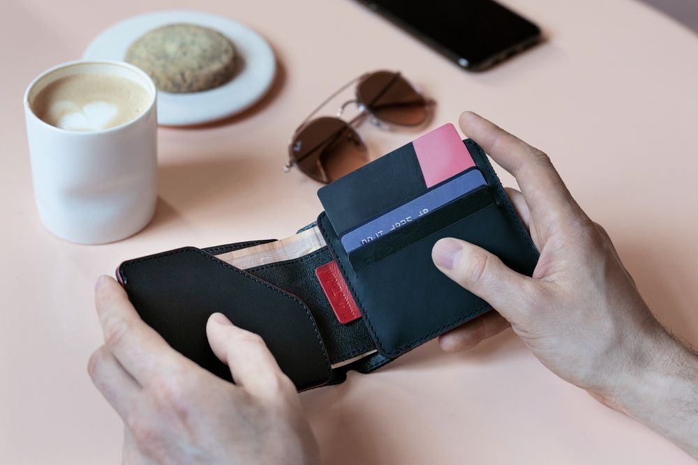 Портмоне Arrival, черное с красным / Миниатюра WWW (1000)