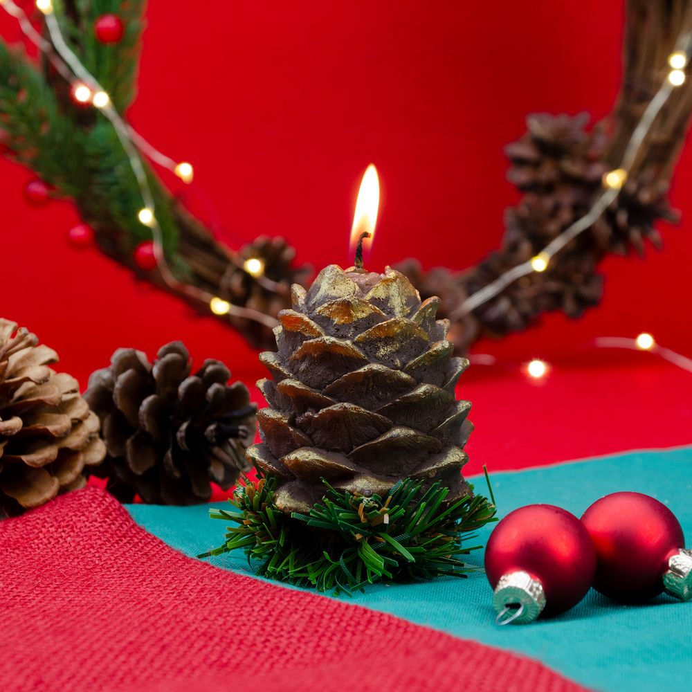 Свеча «Шишка» / Миниатюра WWW (1000)