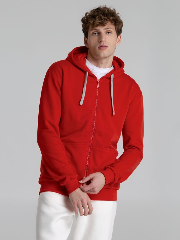 Толстовка на молнии с капюшоном Unit Siverga Heavy, красная / Миниатюра WWW (1000)