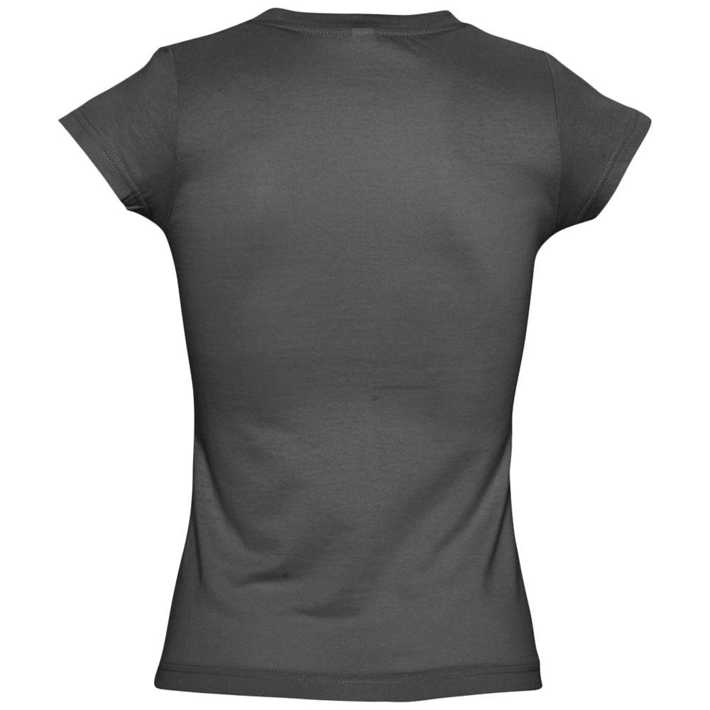 Футболка женская c V-образным вырезом Moon 150, темно-серая / Миниатюра WWW (1000)