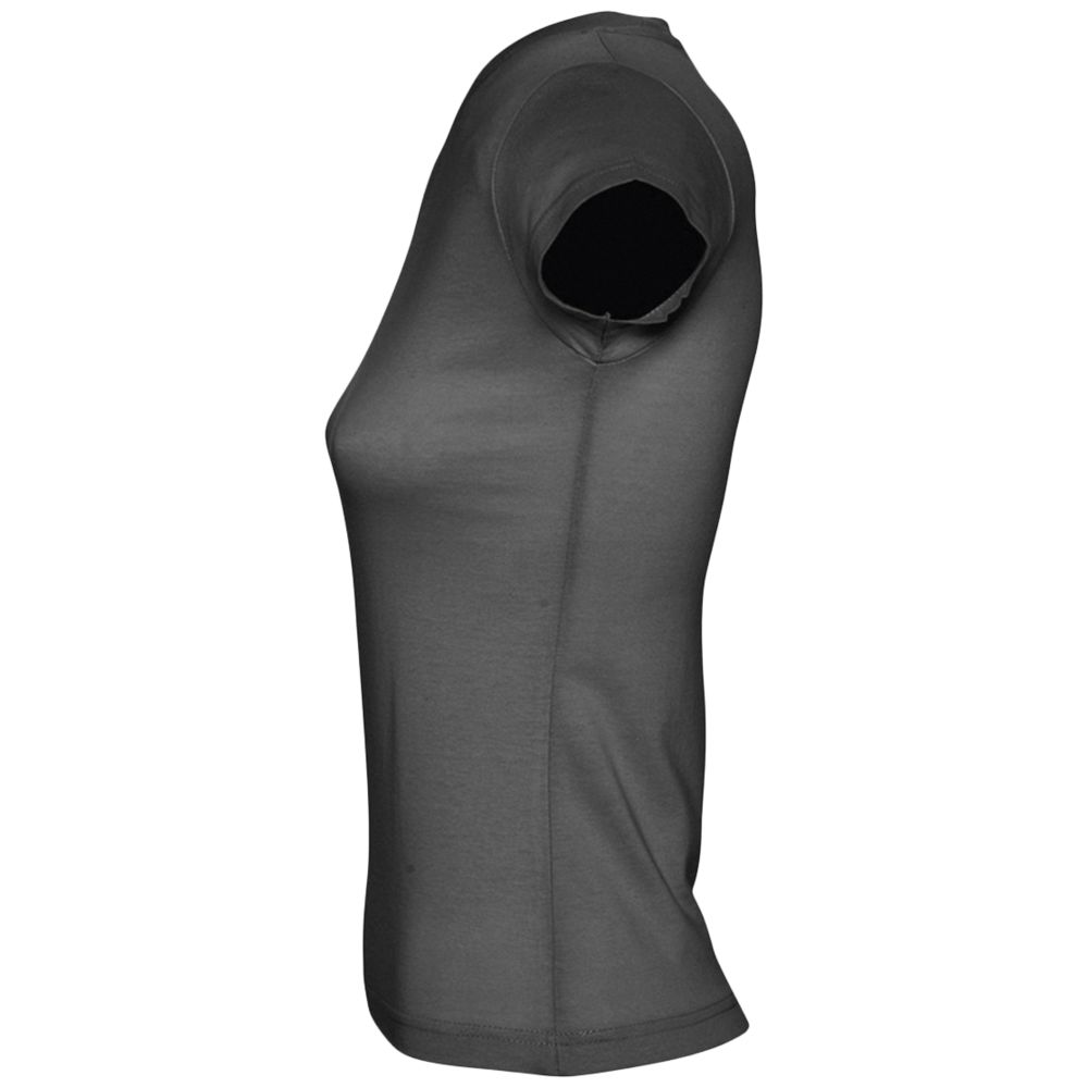 Футболка женская c V-образным вырезом Moon 150, темно-серая / Миниатюра WWW (1000)