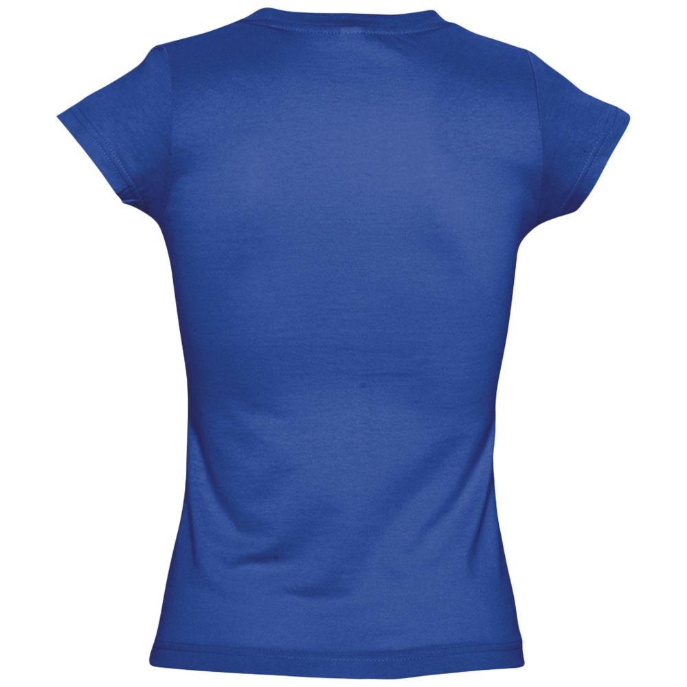 Футболка женская c V-образным вырезом Moon 150, ярко-синяя (royal) / Миниатюра WWW (1000)