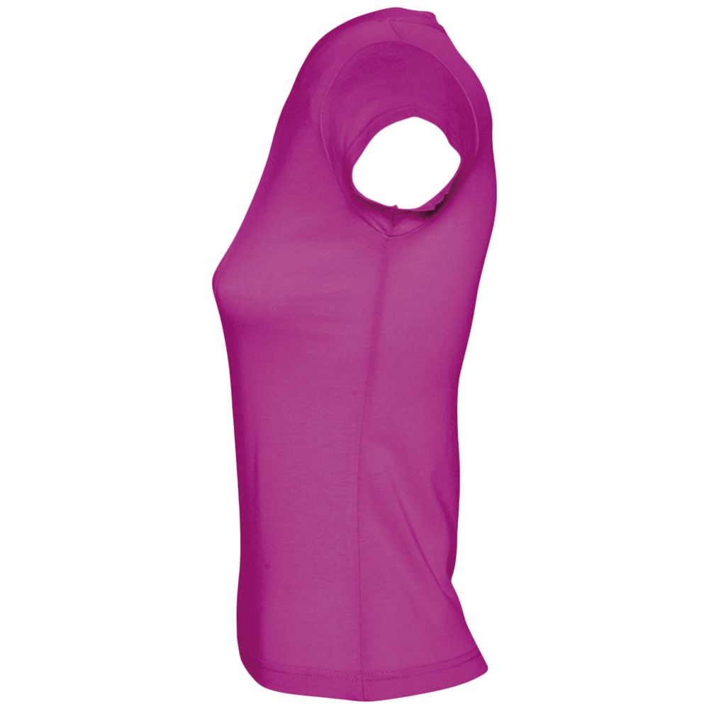 Футболка женская c V-образным вырезом Moon 150, ярко-розовая (фуксия) / Миниатюра WWW (1000)