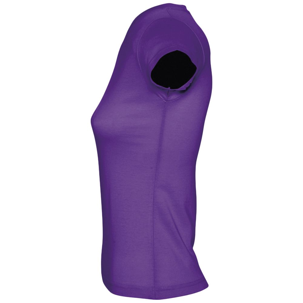 Футболка женская c V-образным вырезом Moon 150, темно-фиолетовая / Миниатюра WWW (1000)