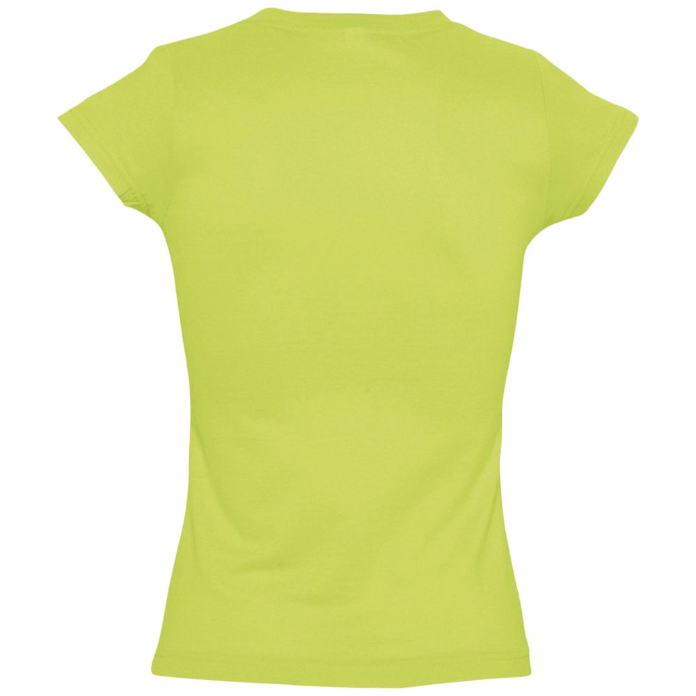 Футболка женская c V-образным вырезом Moon 150, зеленое яблоко / Миниатюра WWW (1000)