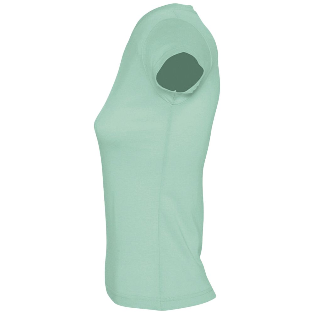 Футболка женская c V-образным вырезом Moon 150, зеленая мята / Миниатюра WWW (1000)