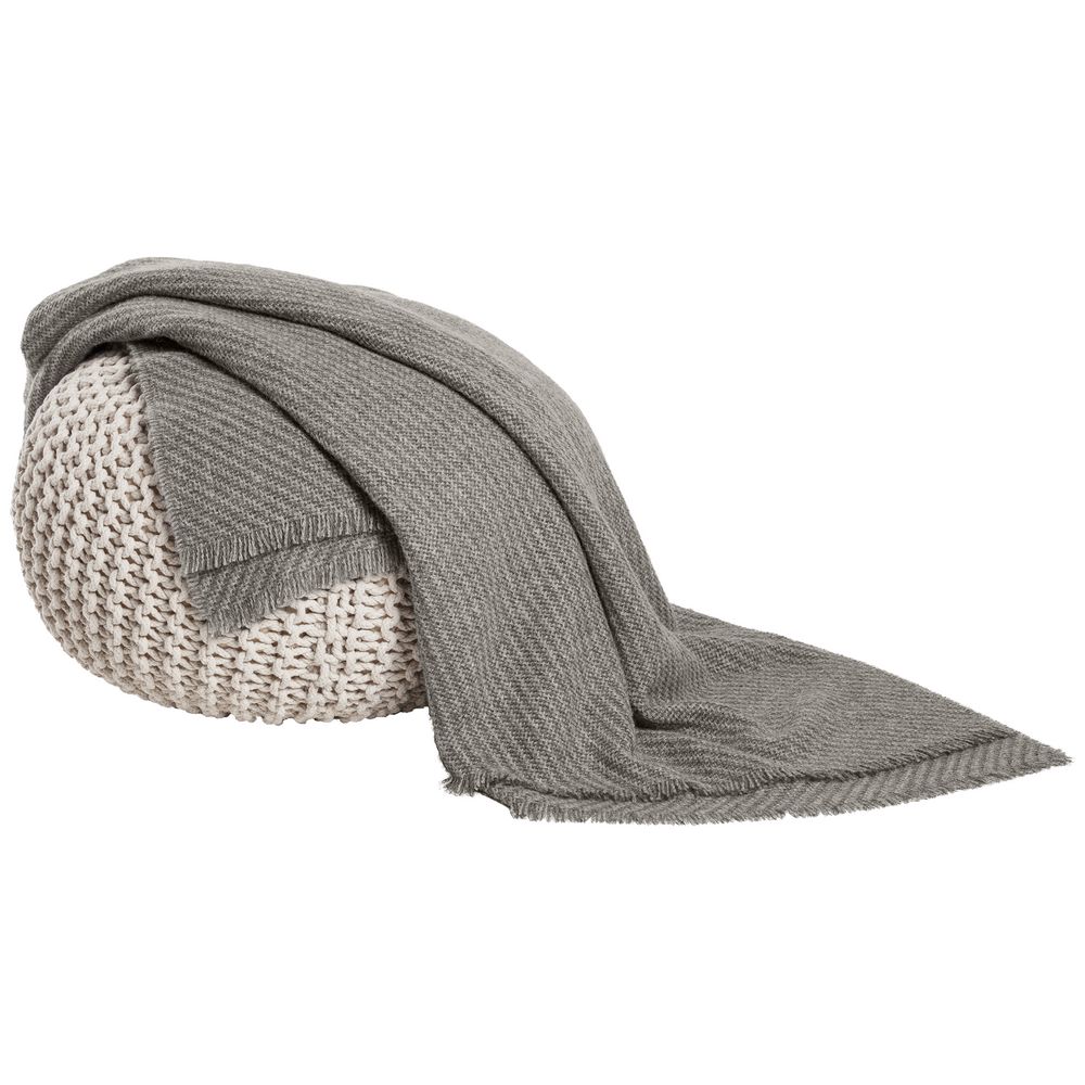 Плед Diagonal, серый / Миниатюра WWW (1000)