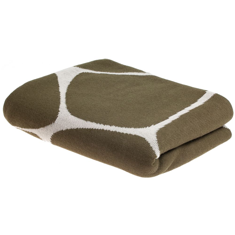 Плед Giraffe, бежевый с зеленым / Миниатюра WWW (1000)