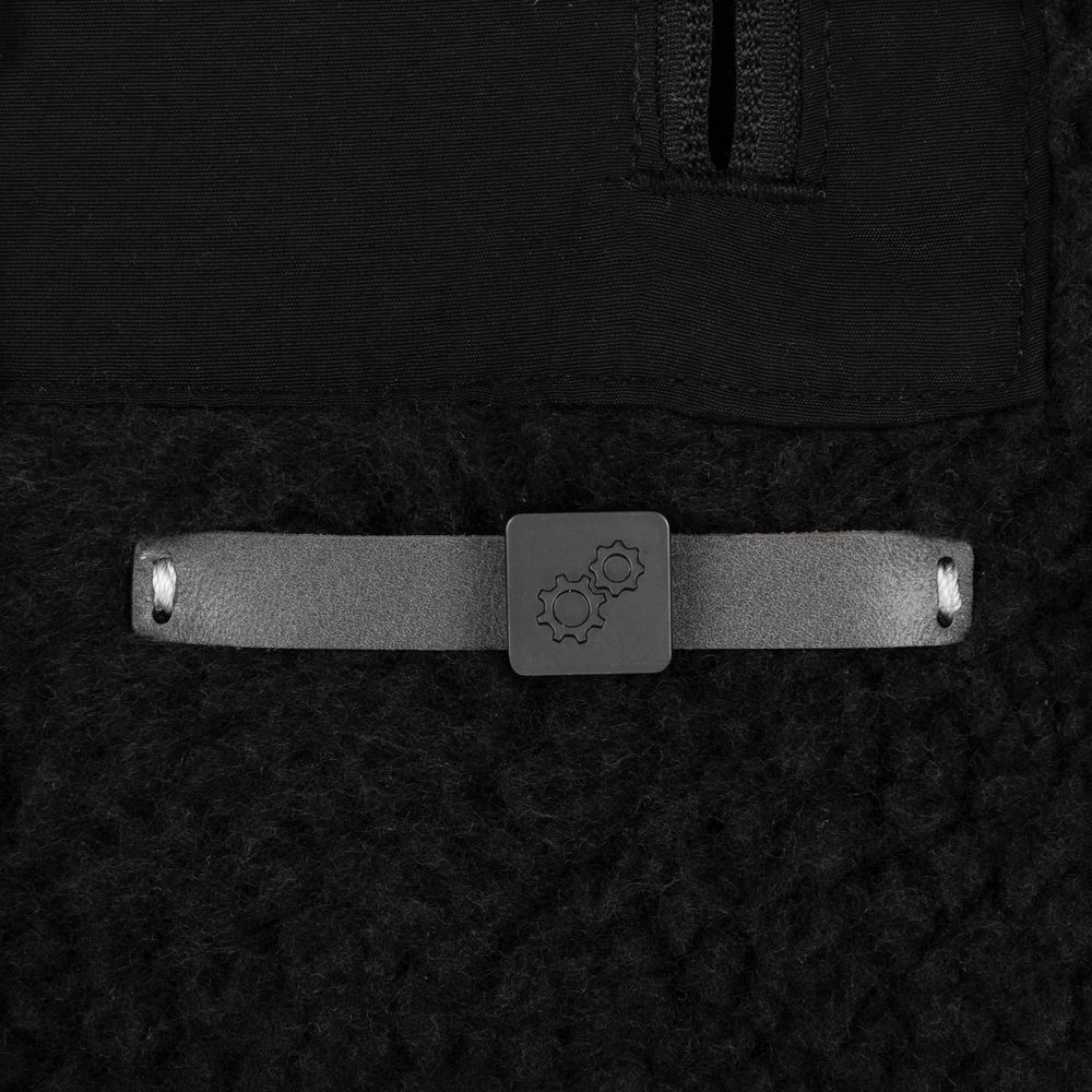 Лейбл кожаный Gimel, S, серый / Миниатюра нанесения (1000)