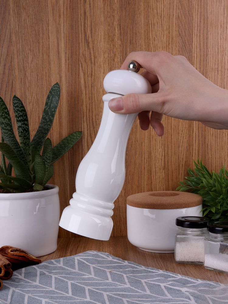 Механическая мельница для специй Gambit, белая / Миниатюра WWW (1000)