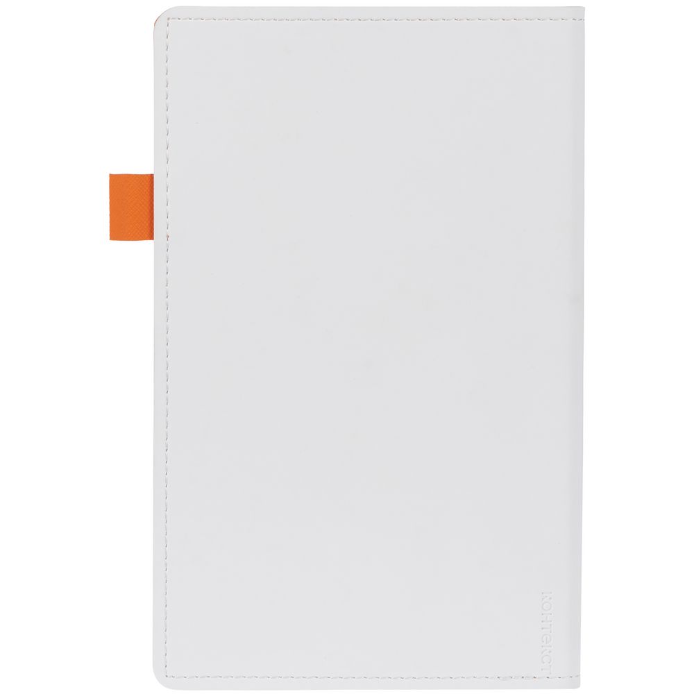 Ежедневник White Shall, недатированный, белый с оранжевым / Миниатюра WWW (1000)
