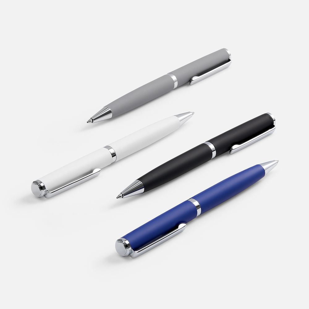 Ручка шариковая Inkish Chrome, белая / Миниатюра WWW (1000)