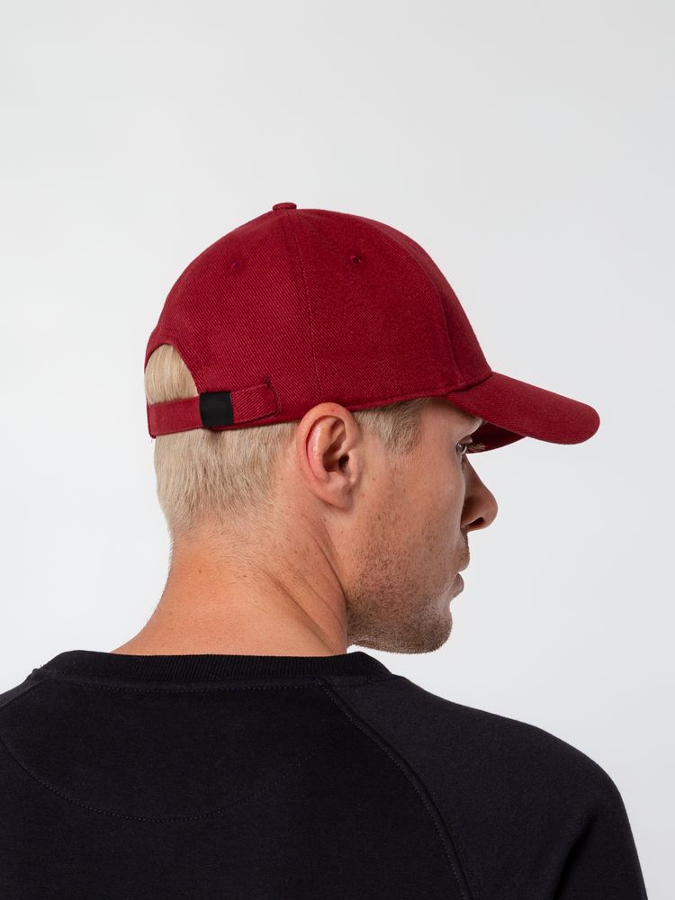 Бейсболка Hillside, бордовая / Миниатюра WWW (1000)