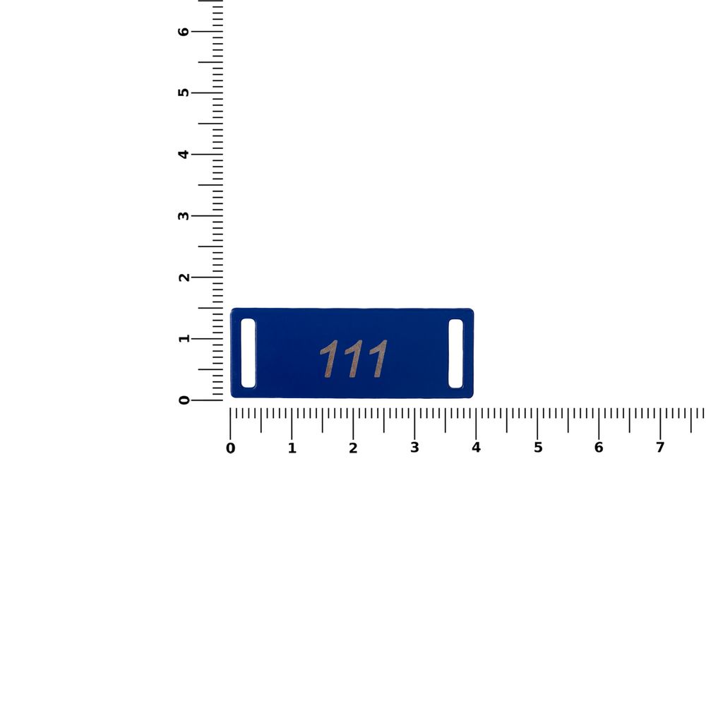 Шильдик металлический Kova, синий / Миниатюра WWW (1000)