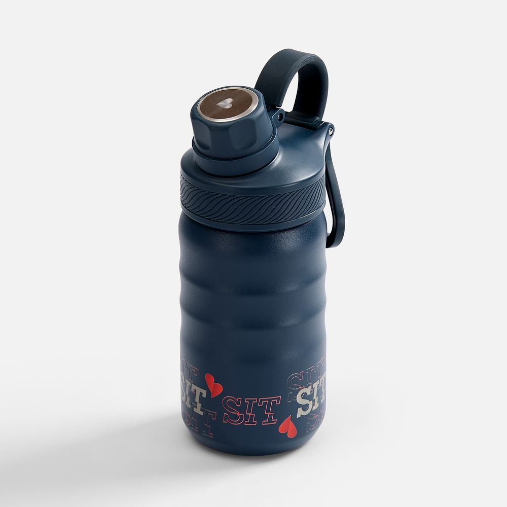 Термобутылка Fujisan 2.0 без логотипа, темно-синяя / Миниатюра нанесения (1000)