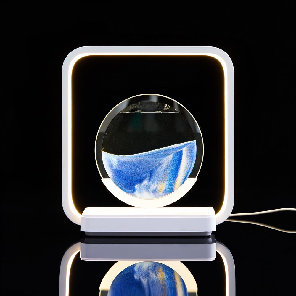 Интерьерный светильник с беспроводной зарядкой Sandflow, белый / Миниатюра WWW (1000)