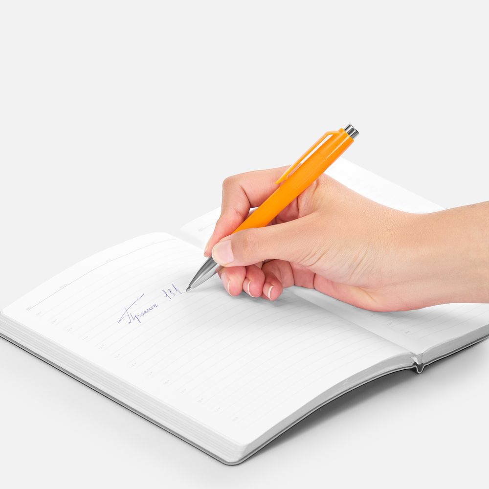 Ручка шариковая Klippa, оранжевая / Миниатюра WWW (1000)