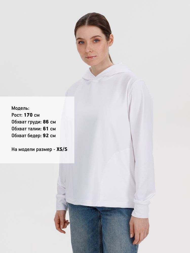 Худи унисекс Morfiss, белое / Миниатюра модельного (1000)