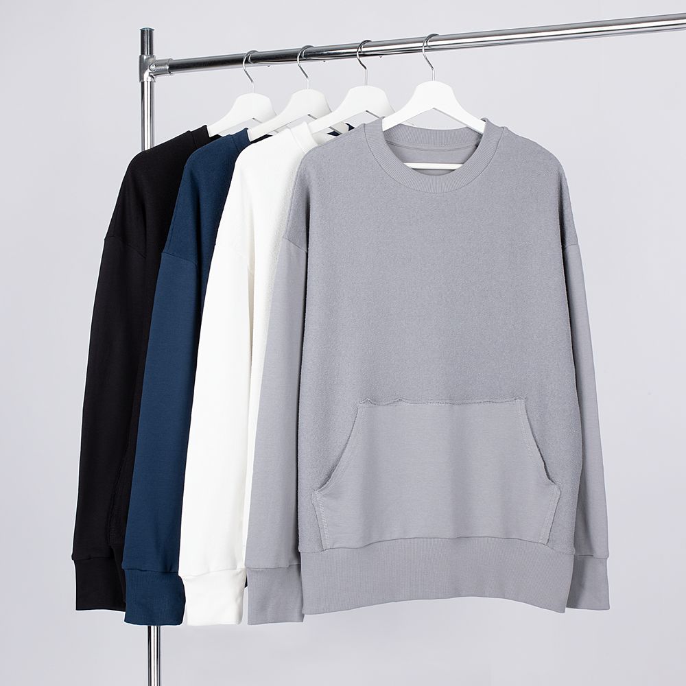 Свитшот оверсайз унисекс Vozduh, молочно-белый / Миниатюра WWW (1000)